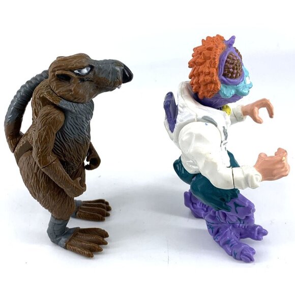 Teenage Mutant Ninja Turtle Baxter Stockman Splinter Figure 4.5" No Wings 1989 - Picture 4 of 8